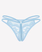 Lace Floral Lace Crotchless Briefs G-String
