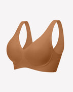Seamless Bralette Full Coverage V Neck Bras