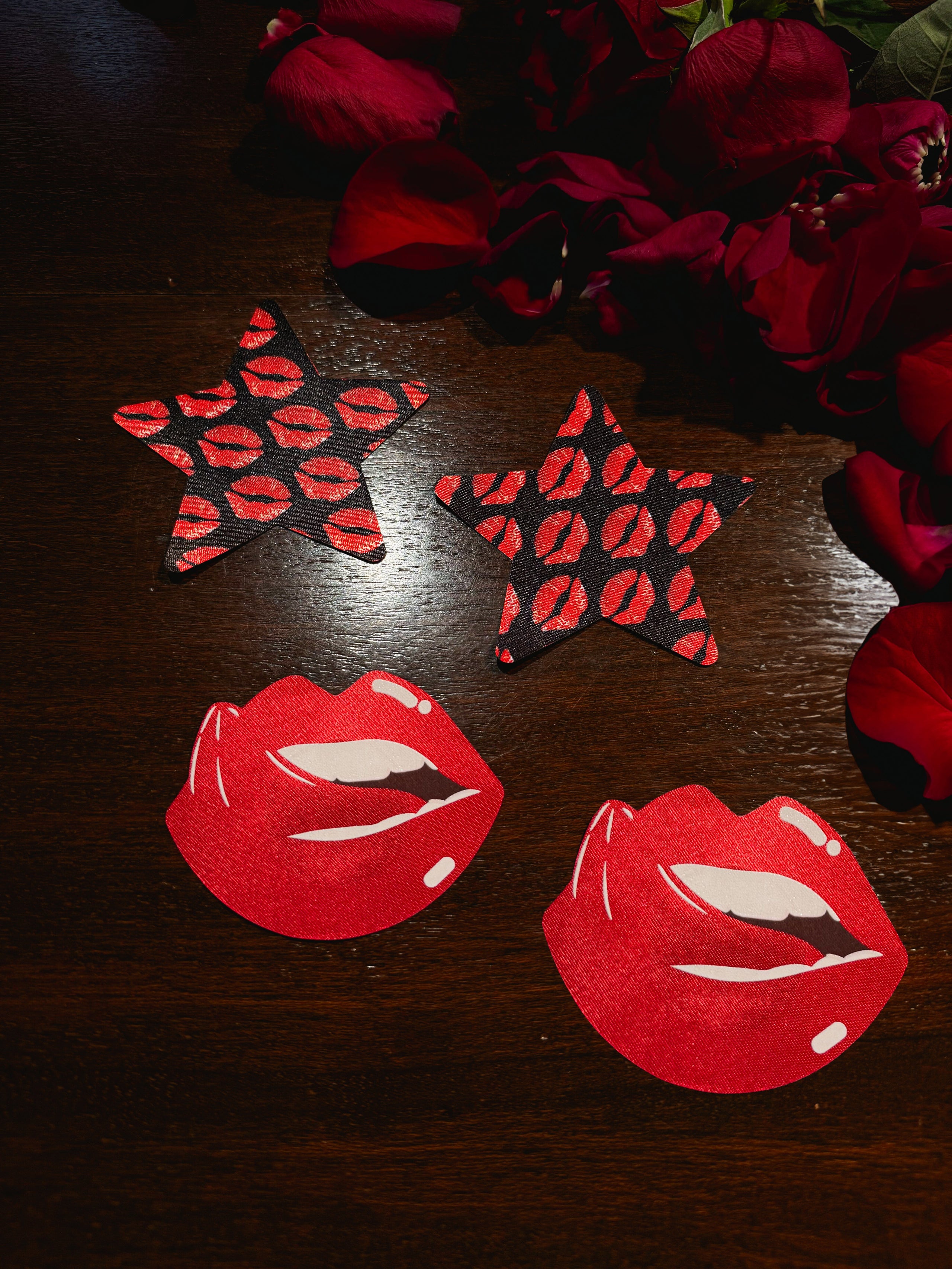 Angelica Star & Lip Pasties 4 Pack