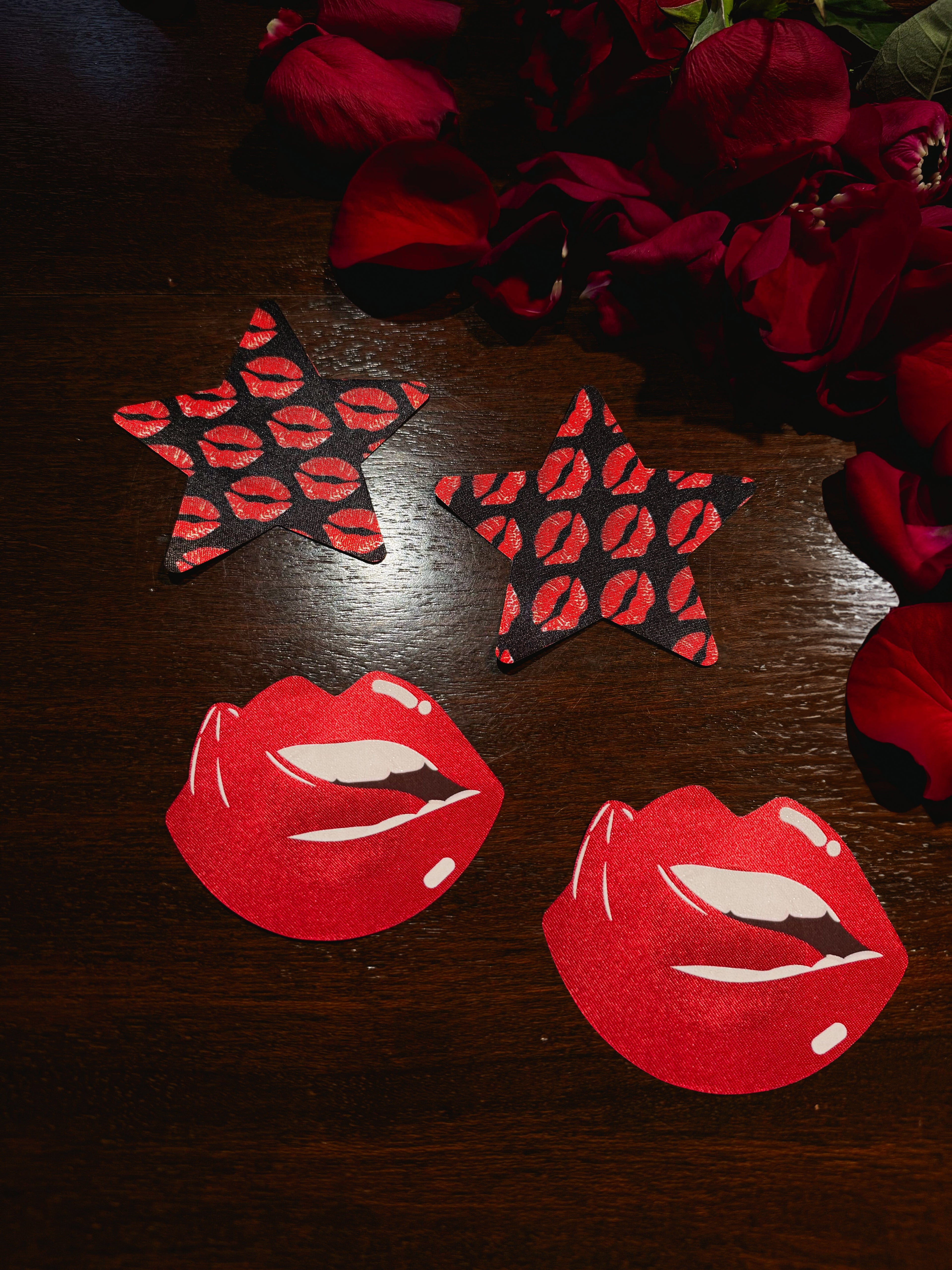 Angelica Star & Lip Pasties 4 Pack