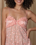 Abstract Love Heart Print Sleep Dress