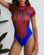 Spider Logo Short Sleeve Bodysuit