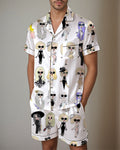 Men Women Satin Pajama Set