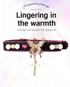 Temperature-Sensitive Color-Changing Butterfly Spiked Leather Collars