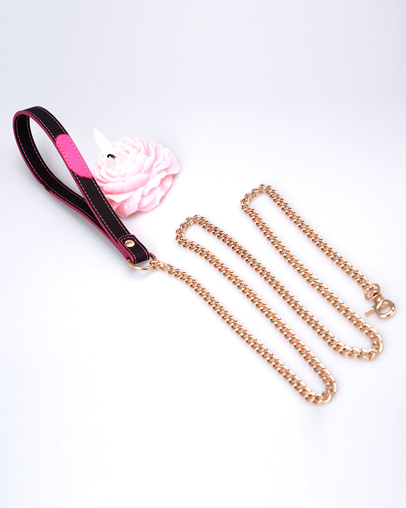 Temperature-Sensitive Color-Changing Butterfly Spiked Leather Collars