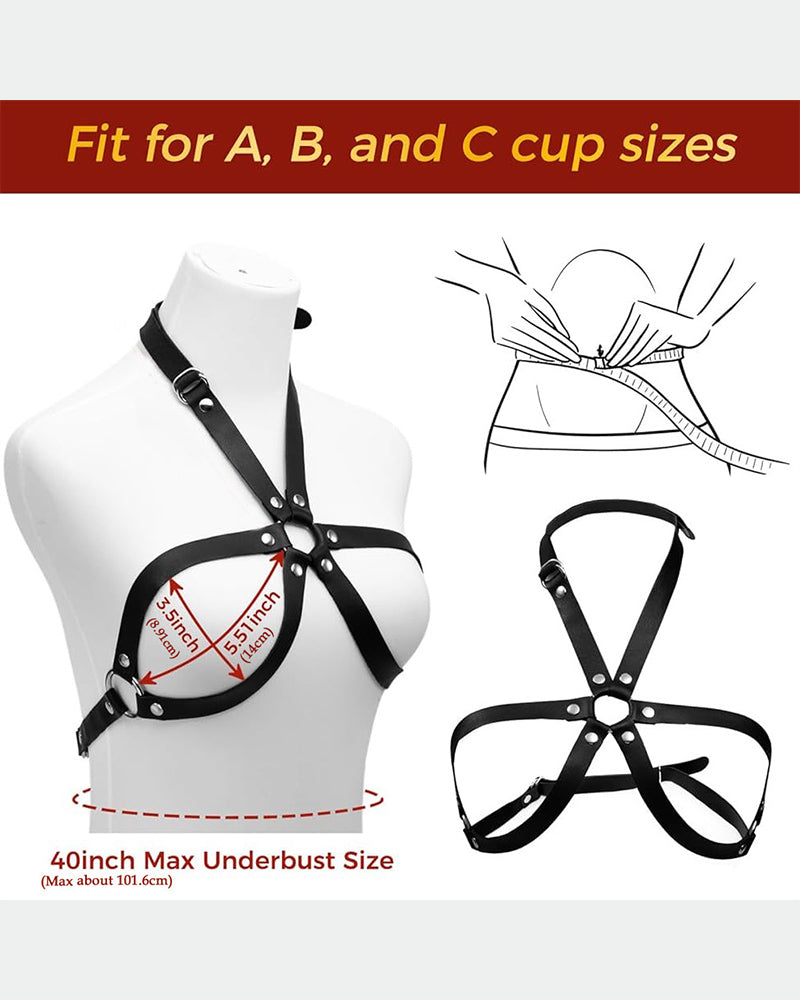 SM Supplies Leather Bondage Belt