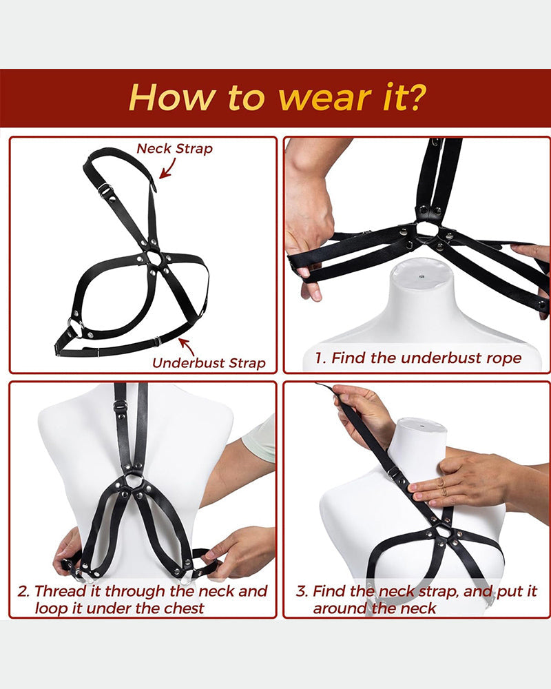 SM Supplies Leather Bondage Belt