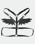 SM Supplies Stud Rhinestone Leather Wings