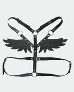 SM Supplies Stud Rhinestone Leather Wings