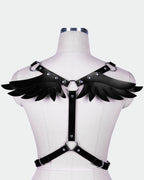 SM Supplies Stud Rhinestone Leather Wings