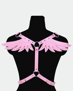 SM Supplies Stud Rhinestone Leather Wings