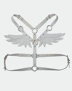 SM Supplies Stud Rhinestone Leather Wings