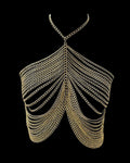 Metal Chain Tassel Party Body Chain