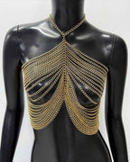 Metal Chain Tassel Party Body Chain