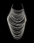 Pearl Halter Body Chain Party Chest Chain