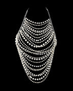Pearl Halter Body Chain Party Chest Chain