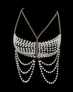 Pearl Chest Chain Accessories Body Chain