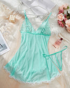 【M】Limited Light Green Asymmetric Babydoll