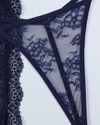 Romantic Lace High Slit Nightgown