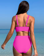 Mesh Ruched Bikini Set