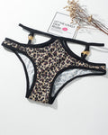 Animal Print Metal Button Panties