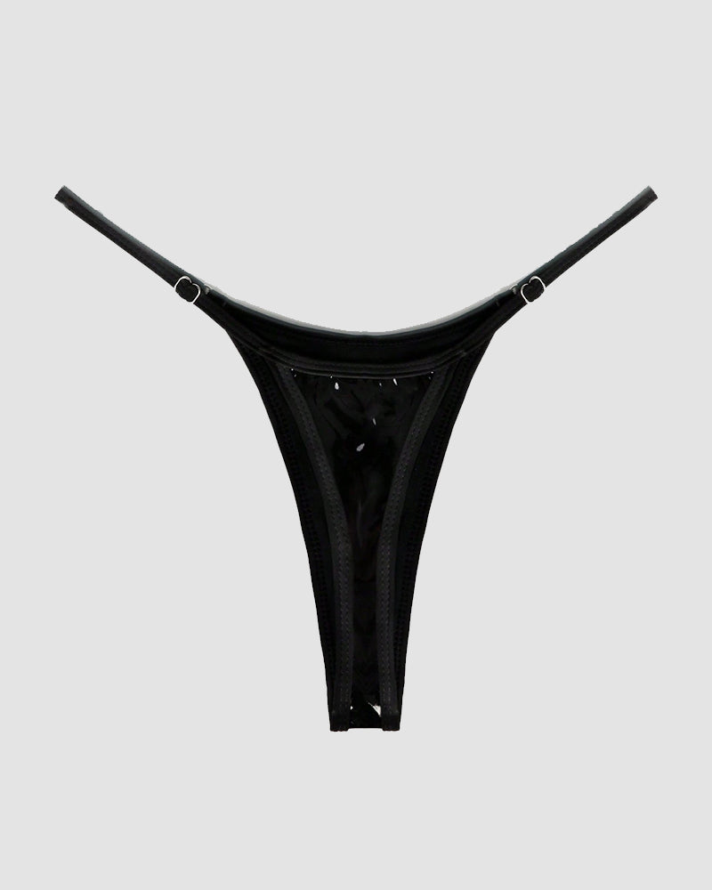 Strappy Leather Thong