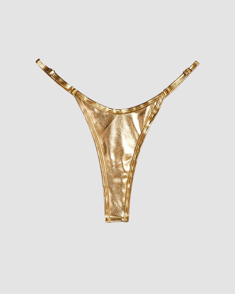 Strappy Leather Thong