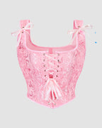 1950s 13 Boned Cotton Lace-Up Corset