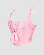 1950s 13 Boned Cotton Lace-Up Corset