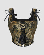 1950s 13 Boned Cotton Golden Corset