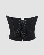1960s 14 Boned Cotton Leopard Single Breasted Corset