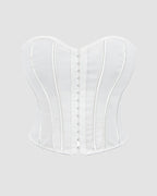 1960s 14 Boned Cotton Leopard Single Breasted Corset