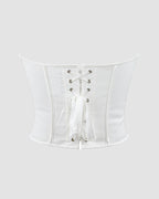 1960s 14 Boned Cotton Leopard Single Breasted Corset