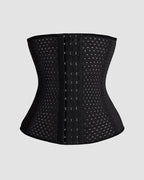 Hollow Plastic Belt Three-Breasted Corset