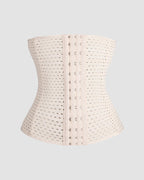 Hollow Plastic Belt Three-Breasted Corset
