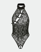 Open Crotch Cheongsam Bodysuit