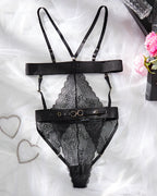 【L】Hollow Cupless Lace Shaping Bodysuit
