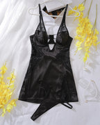 Slim Fit Hollow Strap Nightdress