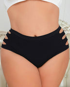Plus Size High Waist Triangle Panties