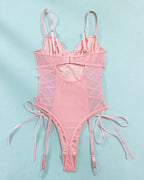Mesh Erotic Butterfly Sequins Bodysuit