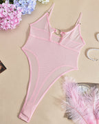 Hollow Mesh Sheer Bodysuits