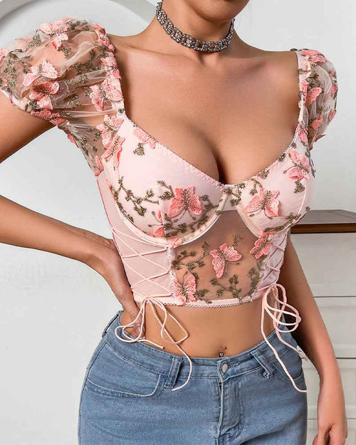 Embroidery 2-Piece Bra Panty Sets