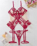 Cross Waist Corsets Lingerie Sets