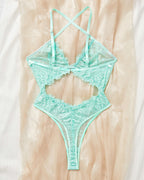 Cross With Backless Hollow Bodysuits