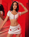 Nurse Uniform Skirt Set+ Headband