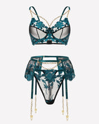 Mystic Bloom Blue Grater Lingerie Sets