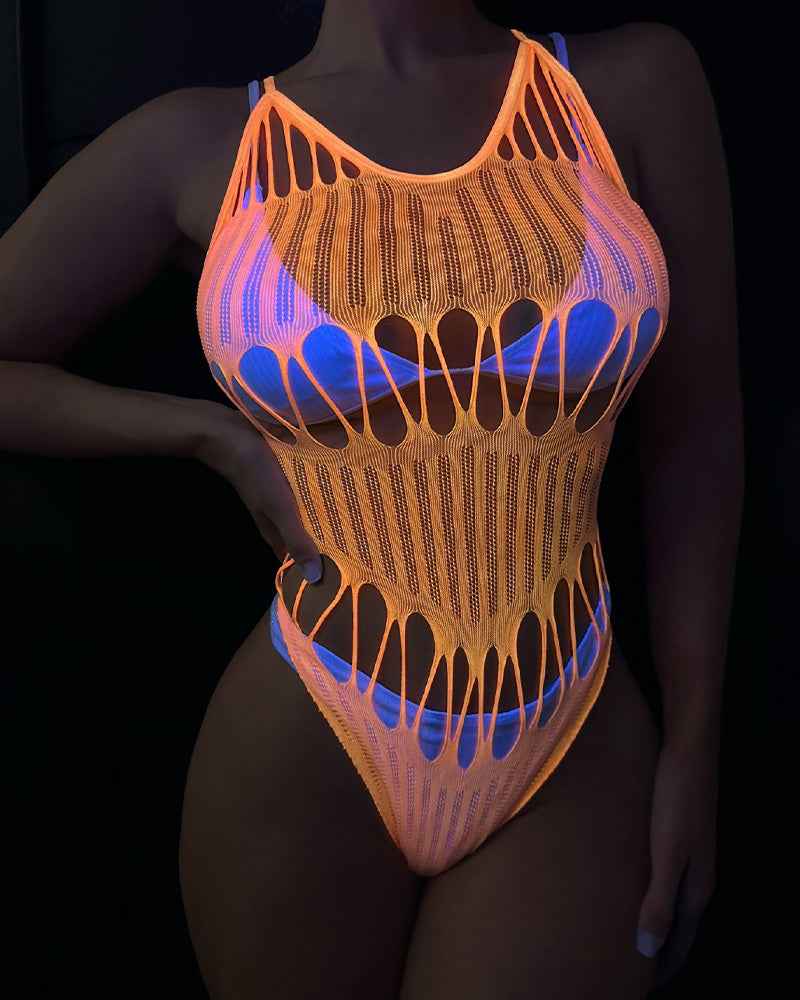 Glow In The Dark Stretch Bodysuit
