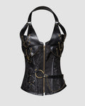 Lace-up 4 Steel Bone Leather Corset