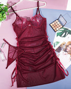 Sheer Mesh Nightdress with G-string