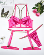 Choker Push Up Garter Belts Lingerie Set